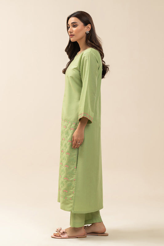 2 PIECE EMBROIDERED NEON NEPS SUIT (PRET)