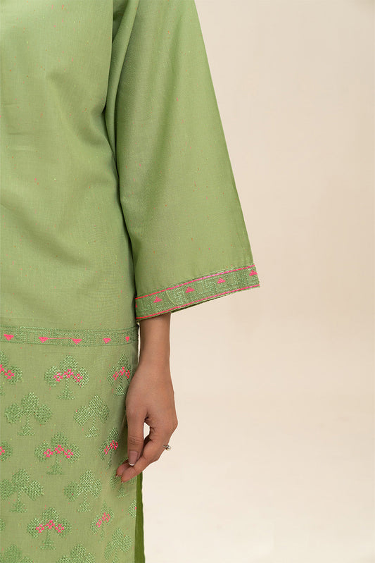 2 PIECE EMBROIDERED NEON NEPS SUIT (PRET)