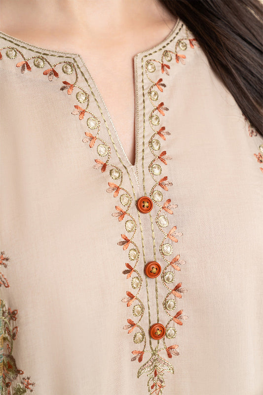 3 PIECE EMBROIDERED LAWN SUIT (PRET)