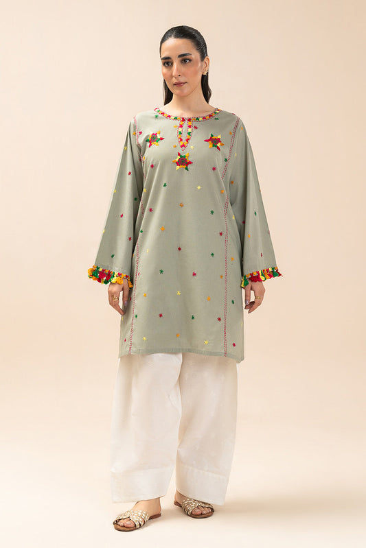 EMBROIDERED YARN DYED SHIRT (PRET)