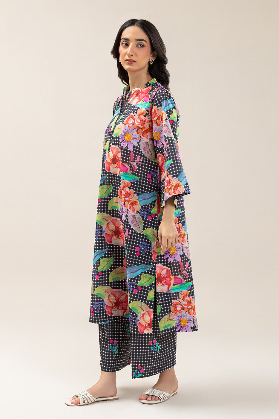 PRINTED DORIA LAWN SHIRT (PRET)