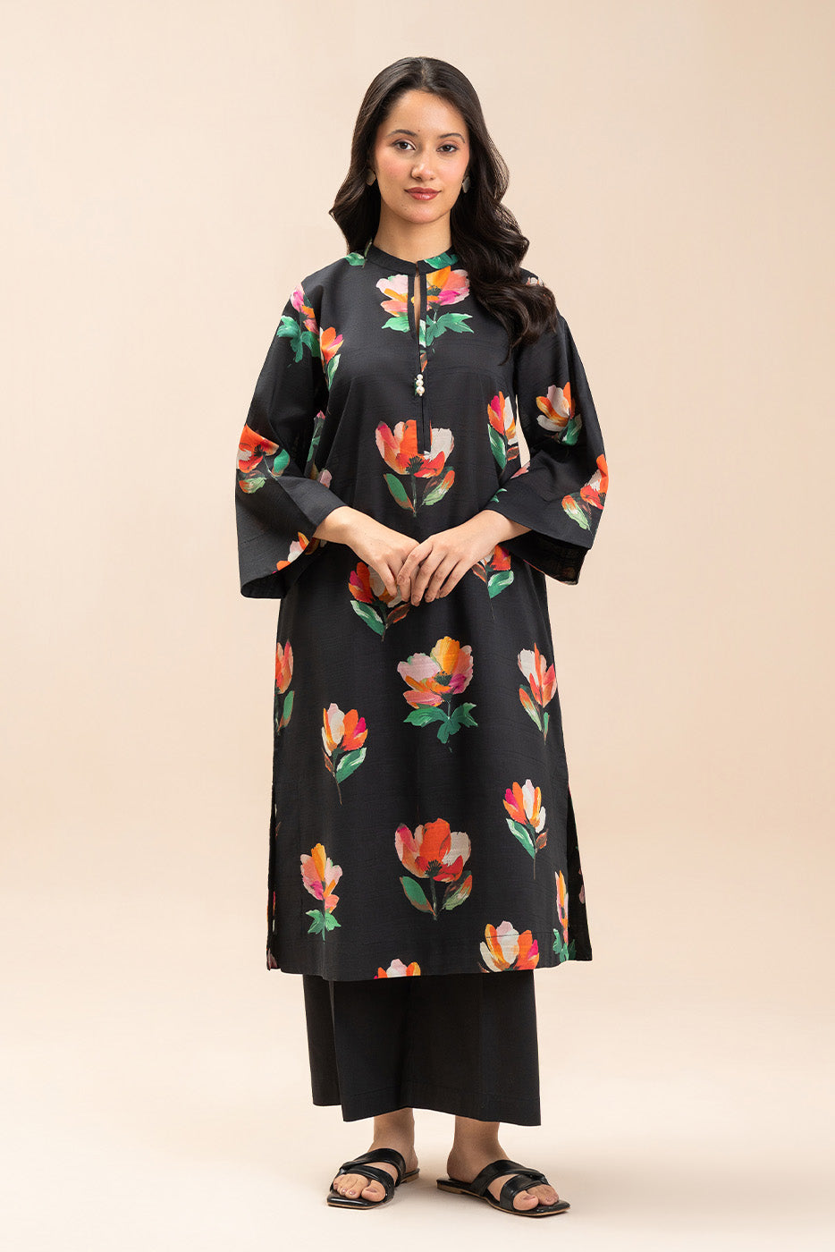 PRINTED DORIA LAWN SHIRT (PRET)