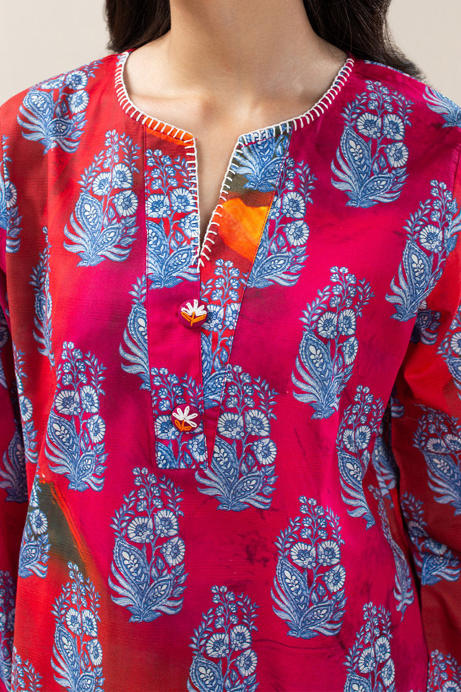 PRINTED DORIA LAWN SHIRT (PRET)