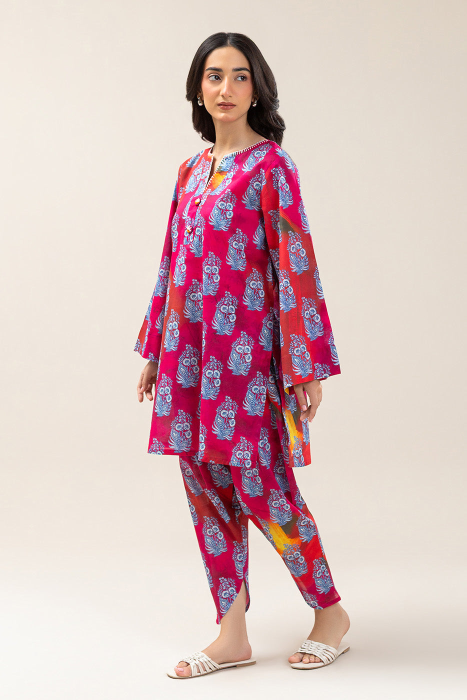 PRINTED DORIA LAWN SHIRT (PRET)