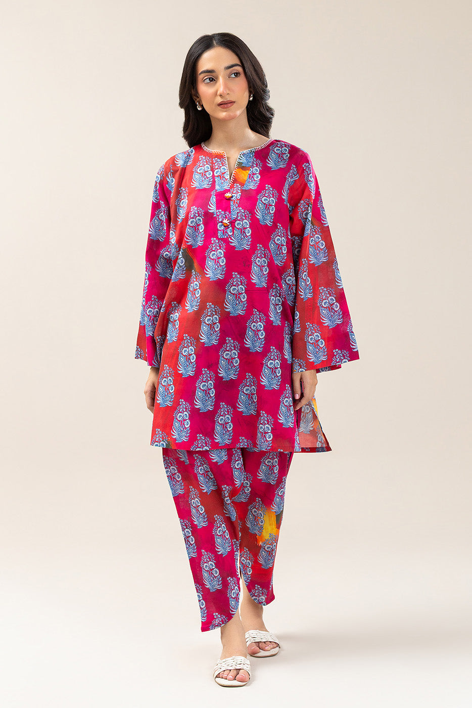 PRINTED DORIA LAWN SHIRT (PRET)