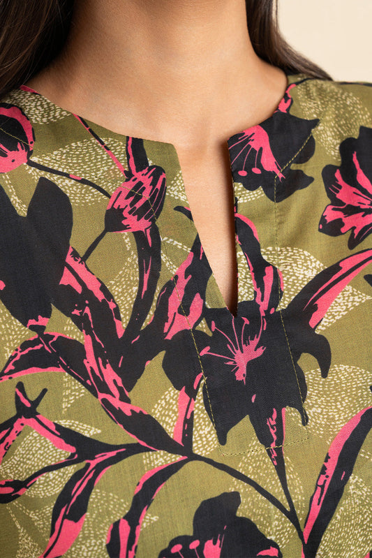 2 PIECE PRINTED LAWN SUIT (PRET)