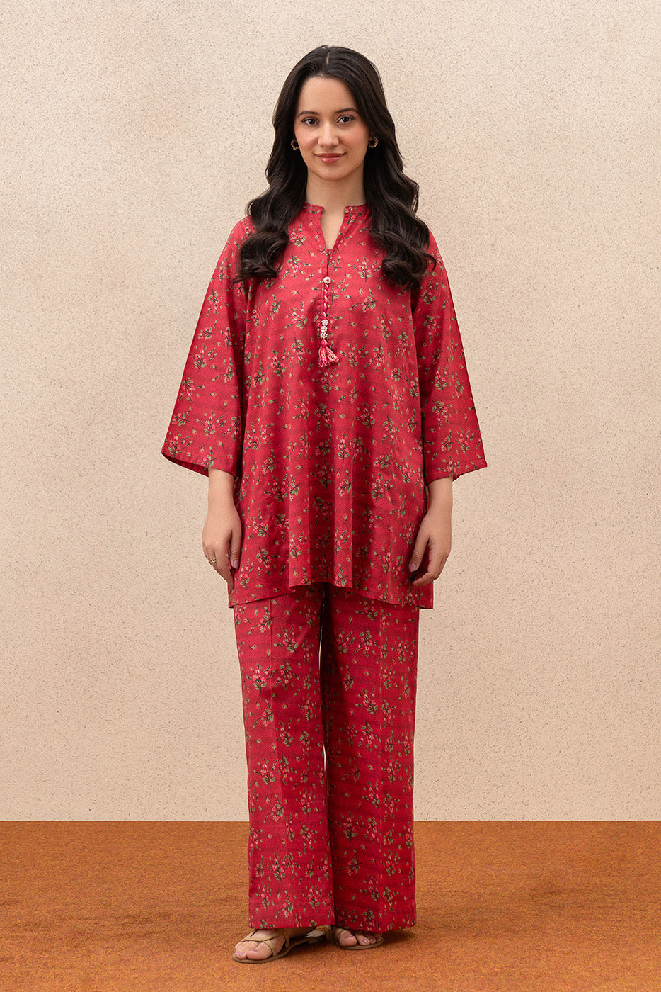 2 PIECE PRINTED LAWN SUIT (PRET)