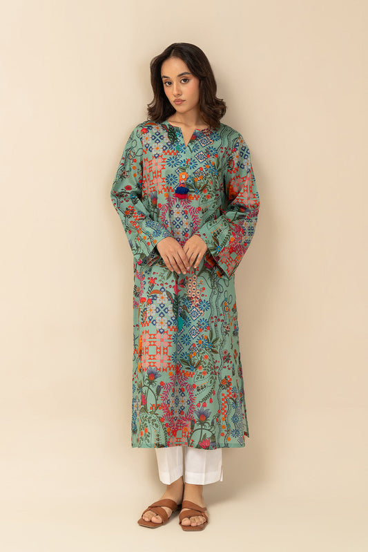 PRINTED LAWN SHIRT (PRET)