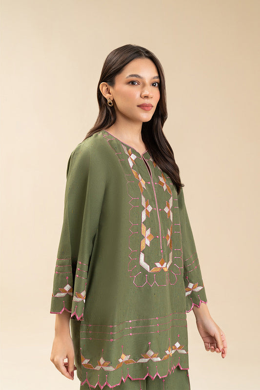 2 PIECE EMBROIDERED MULTI NEPS SUIT (FLOW)