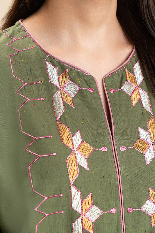 2 PIECE EMBROIDERED MULTI NEPS SUIT (FLOW)