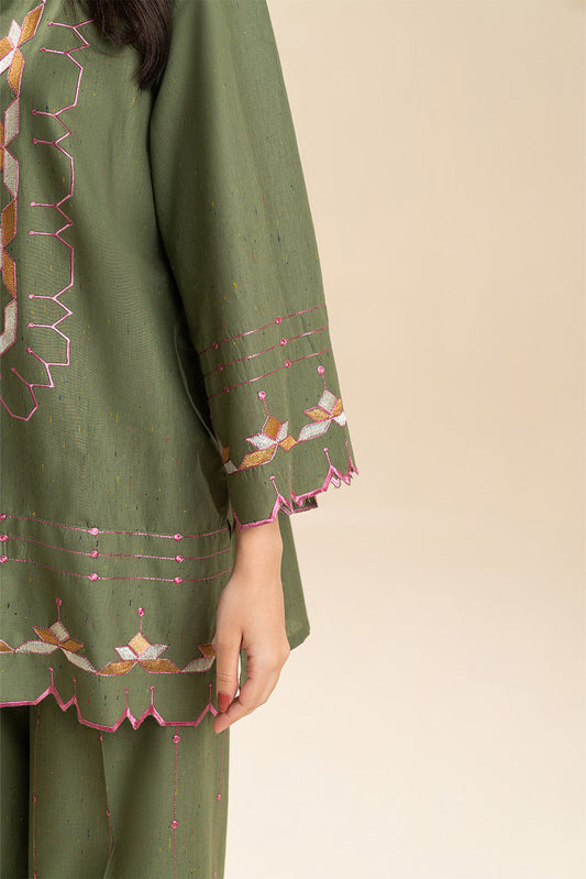 2 PIECE EMBROIDERED MULTI NEPS SUIT (FLOW)