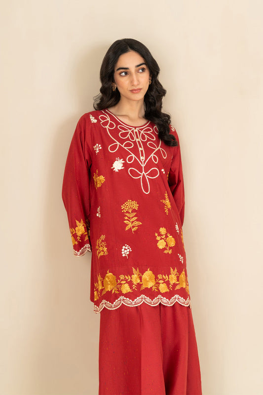 2 PIECE EMBROIDERED MULTI NEPS SUIT (FLOW)