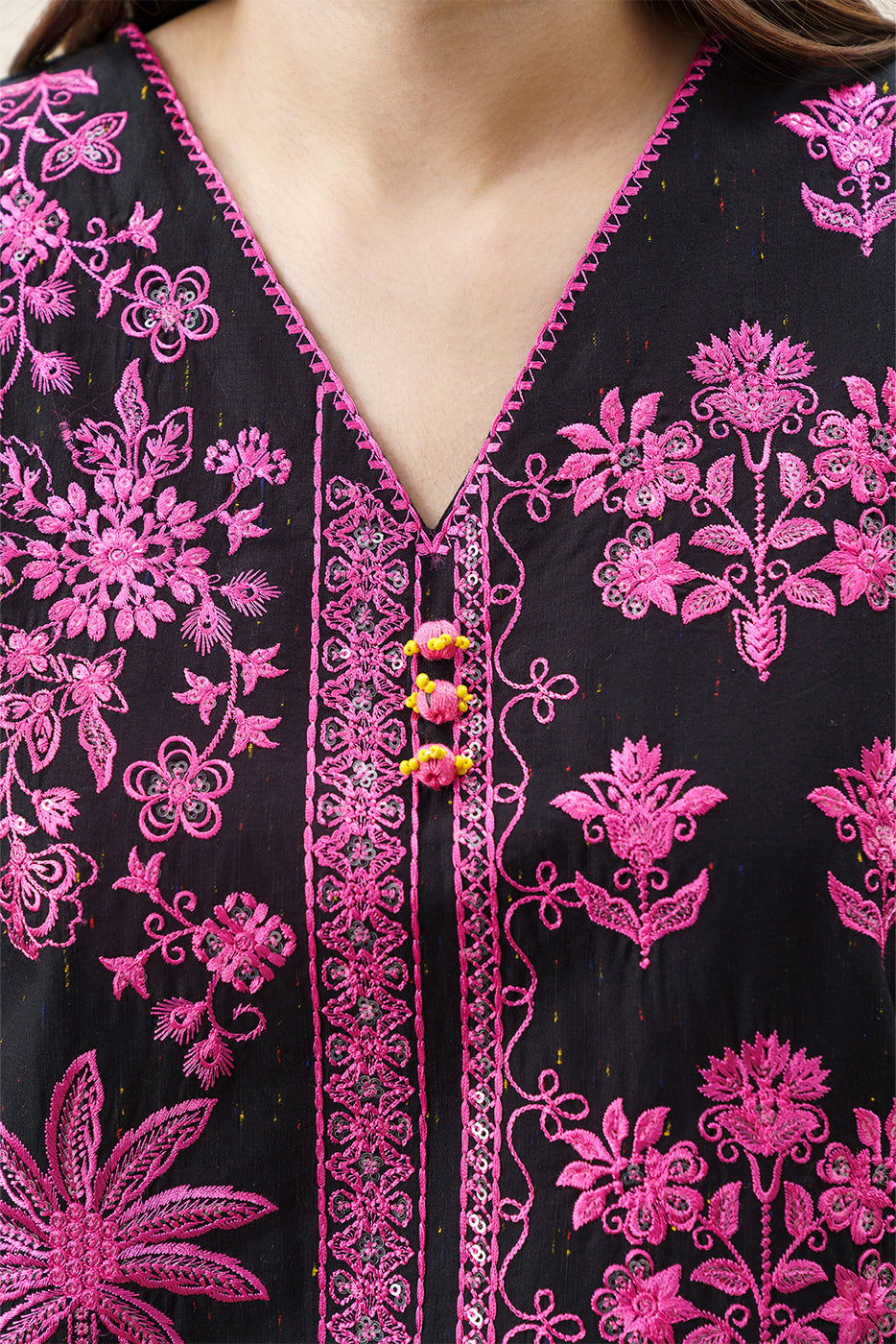 2 PIECE EMBROIDERED MULTI NEPS SUIT (FLOW)
