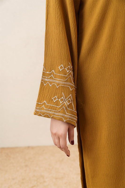 2 PIECE EMBROIDERED POLY CREPE SUIT (FLOW)