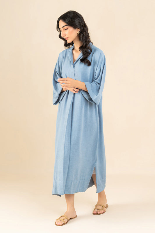 SOLID POLY CREPE DRESS (FLOW)