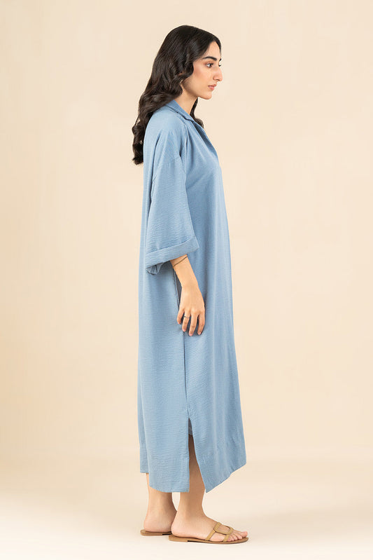 SOLID POLY CREPE DRESS (FLOW)