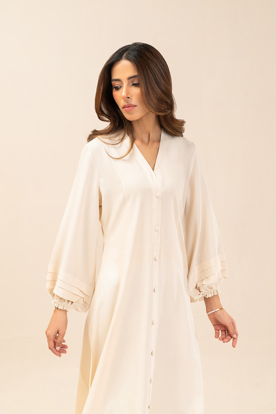 SOLID YARN DYED DRESS (FLOW)