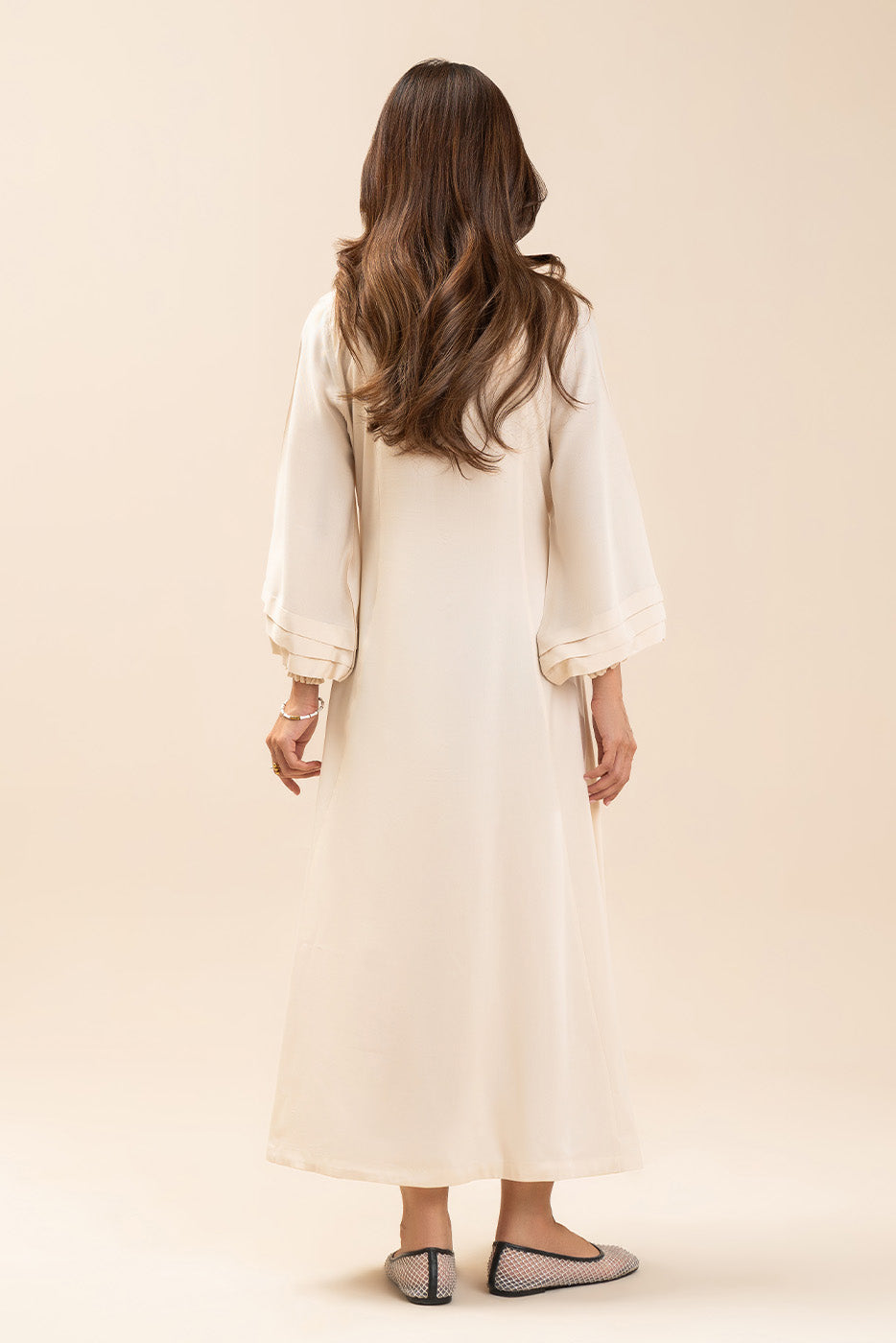 SOLID YARN DYED DRESS (FLOW)
