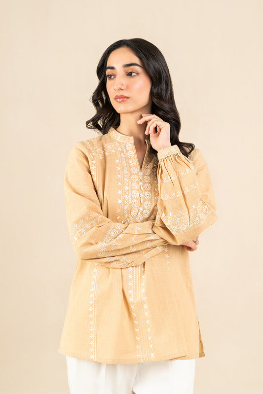 EMBROIDERED SLUB COTTON TOP (FLOW)