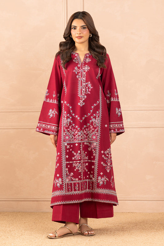 2 PIECE EMBROIDERED TWO WAY SLUB SUIT (HIGH CASUAL)