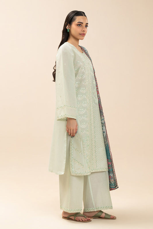 3 PIECE EMBROIDERED LAWN SUIT (HIGH CASUAL)