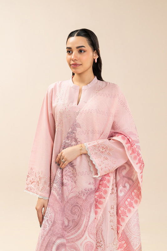 3 PIECE EMBROIDERED LAWN SUIT (HIGH CASUAL)