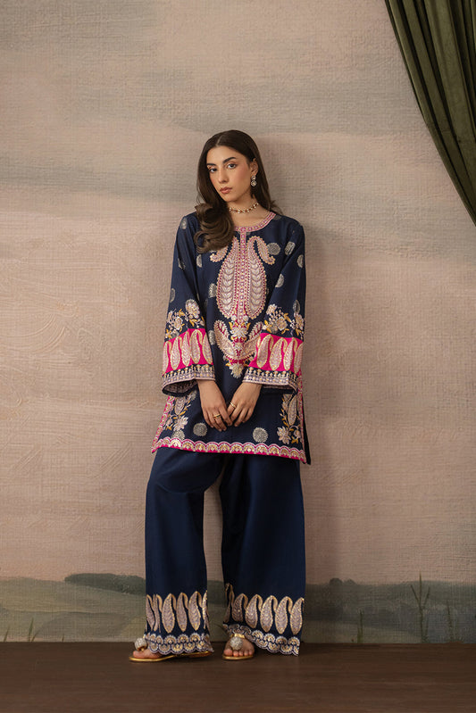 2 PIECE EMBROIDERED ZARI JACQUARD SUIT (LUXURY PRET)