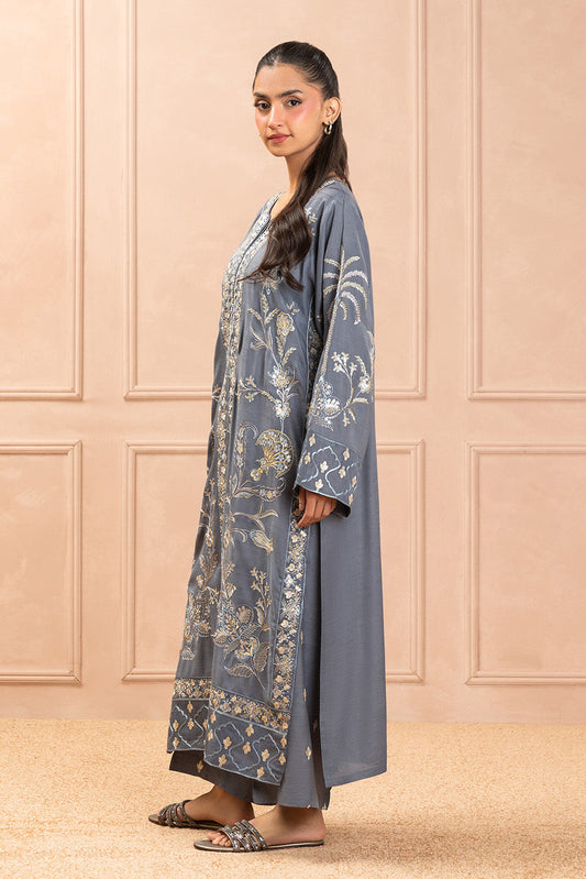 2 PIECE EMBROIDERED RAWSILK SUIT (LUZURY PRET)