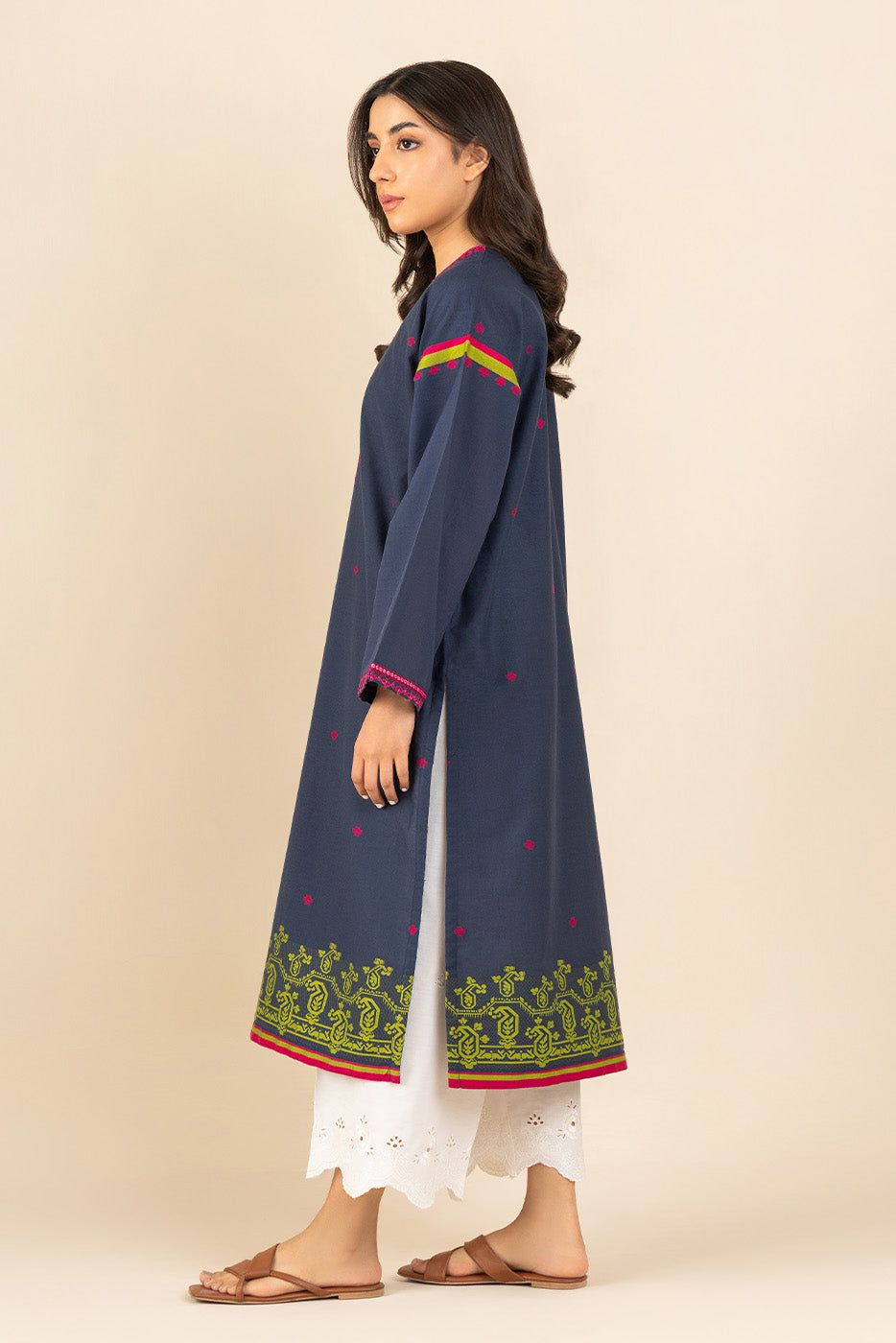 EMBROIDERED JACQUARD SHIRT (PRET)
