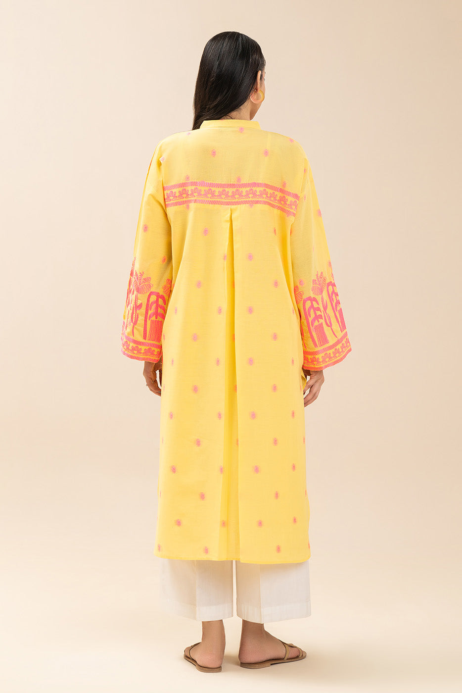 EMBROIDERED JACQUARD SHIRT (PRET)