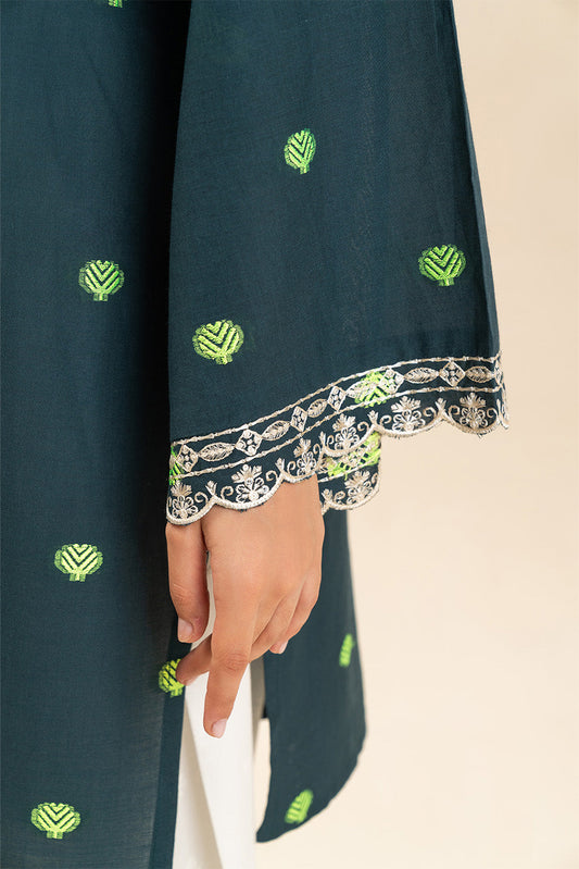 EMBROIDERED JACQUARD SHIRT (PRET)