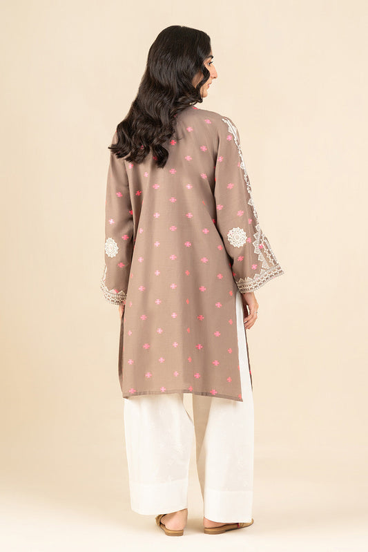 EMBROIDERED JACQUARD SHIRT (PRET)