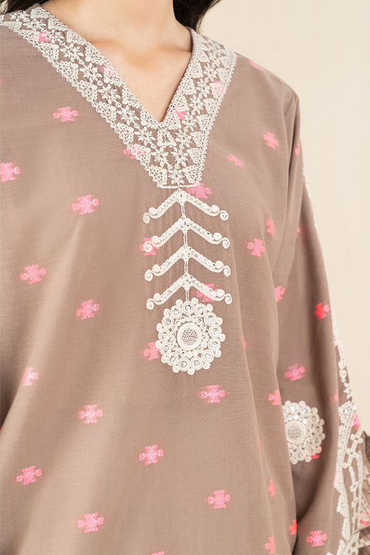EMBROIDERED JACQUARD SHIRT (PRET)