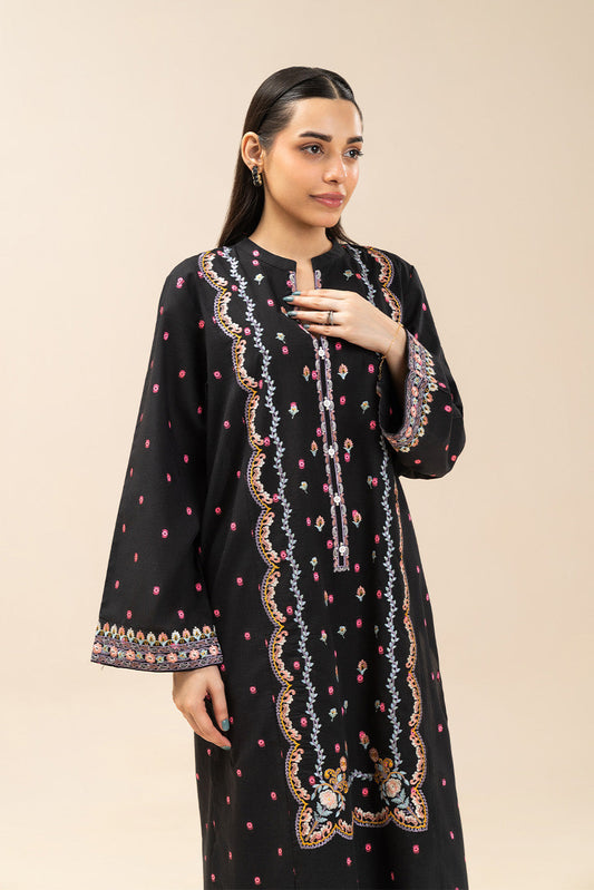EMBROIDERED JACQUARD SHIRT (PRET)