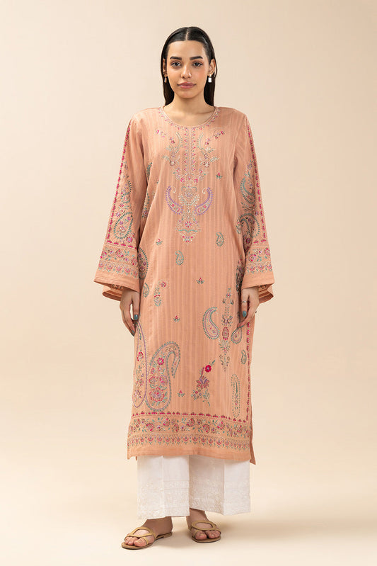 EMBROIDERED JACQUARD SHIRT (PRET)