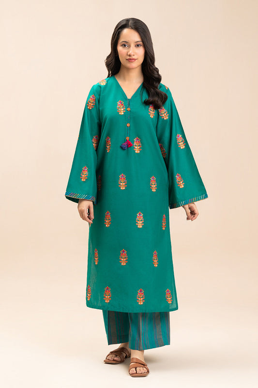 2 PIECE EMBROIDERED DORIA SUIT (PRET)