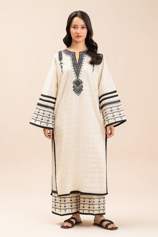 2 PIECE EMBROIDERED DORIA SUIT (PRET)