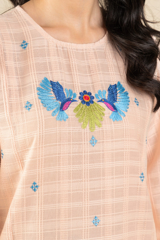 2 PIECE EMBROIDERED DORIA SUIT (PRET)