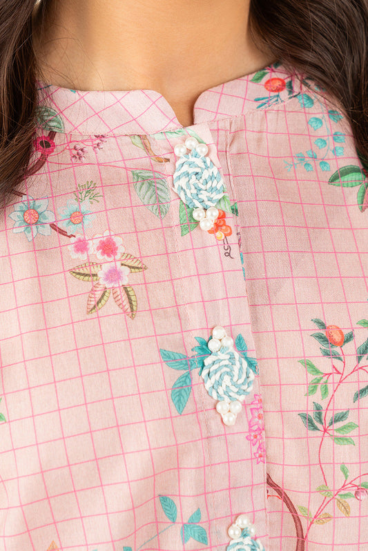 2 PIECE PRINTED LAWN SUIT (PRET)