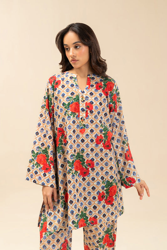 2 PIECE PRINTED LAWN SUIT (PRET)