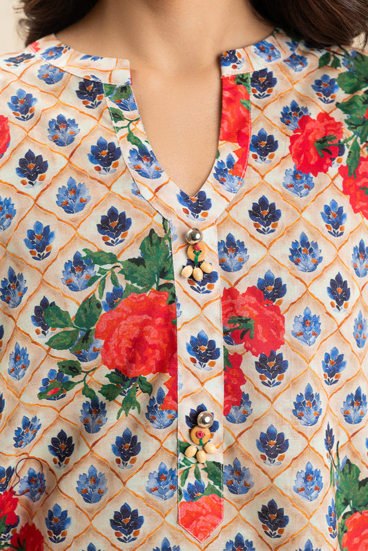 2 PIECE PRINTED LAWN SUIT (PRET)