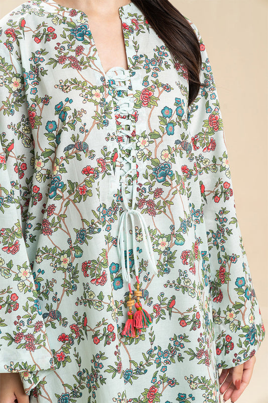 2 PIECE PRINTED LAWN SUIT (PRET)