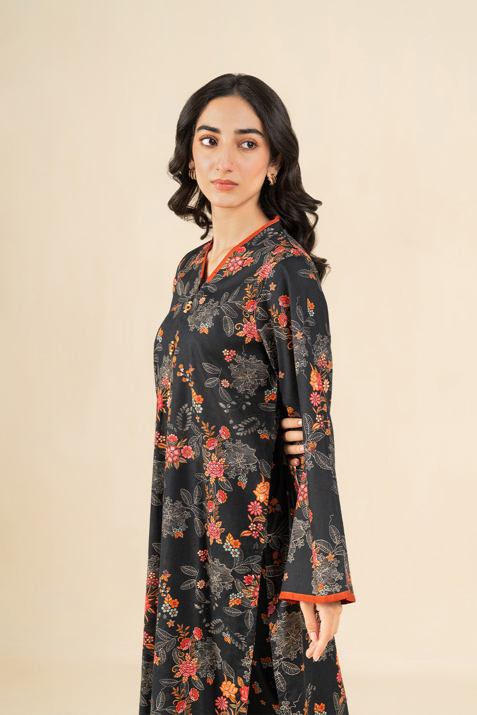 2 PIECE PRINTED TWO WAY SLUB SUIT (PRET)