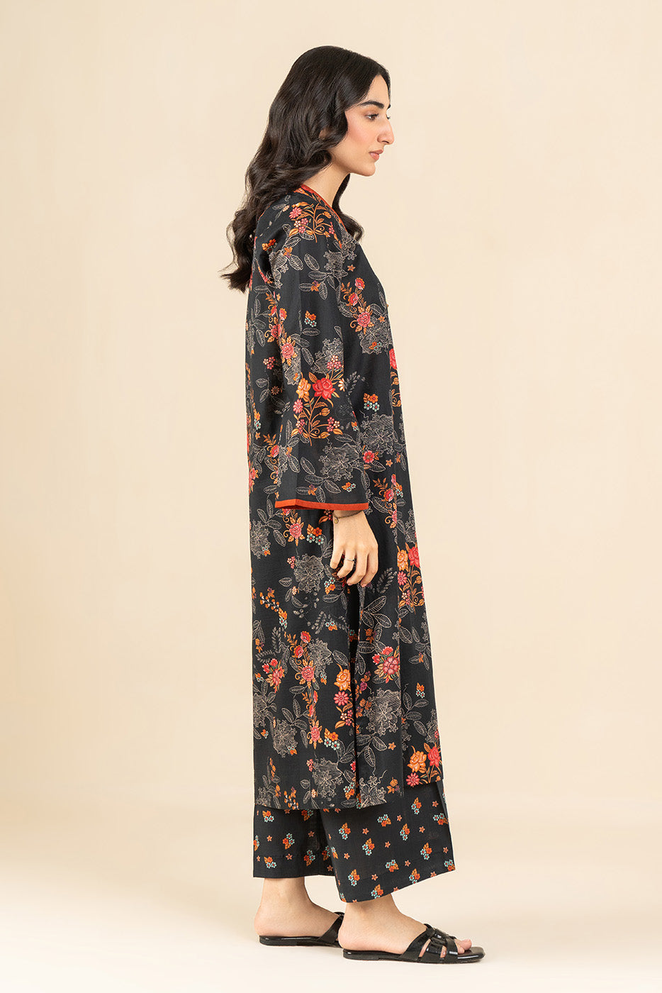 PRINTED TWO WAY SLUB SHIRT (PRET)