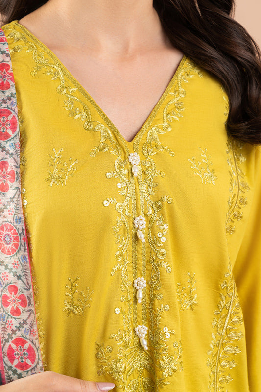 3 PIECE EMBROIDERED LAWN SUIT (HIGH CASUAL)