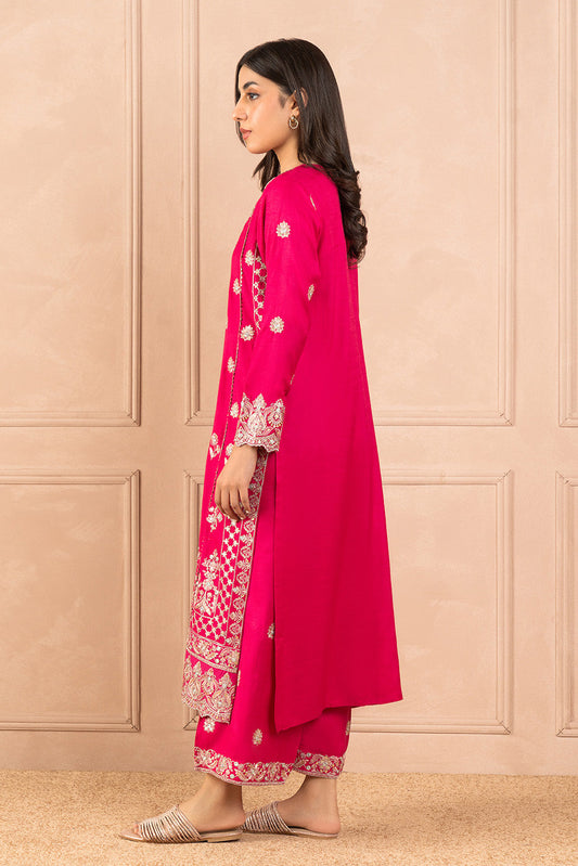 2 PIECE EMBROIDERED RAW SILK SUIT (LUXURY PRET)