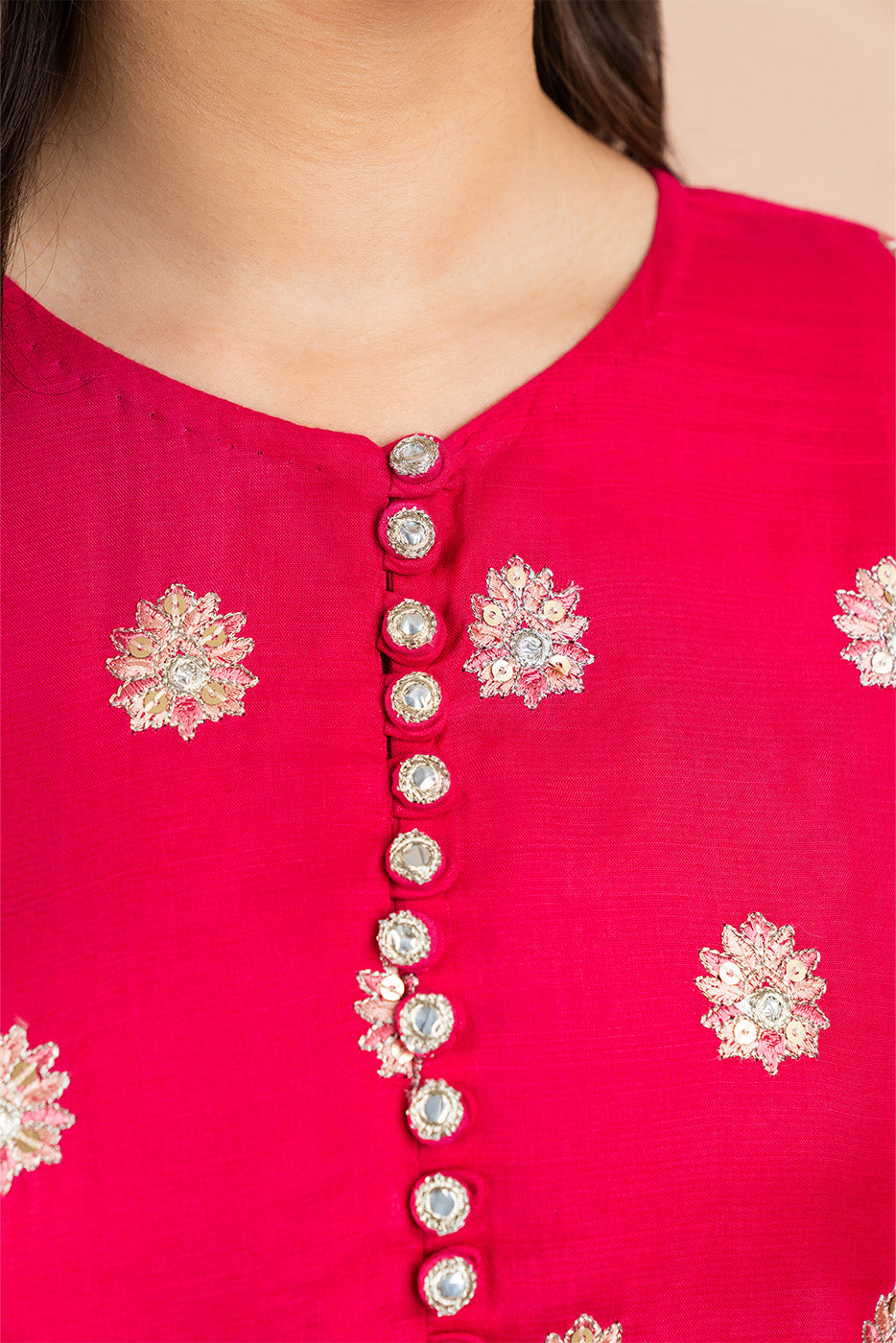 2 PIECE EMBROIDERED RAW SILK SUIT (LUXURY PRET)