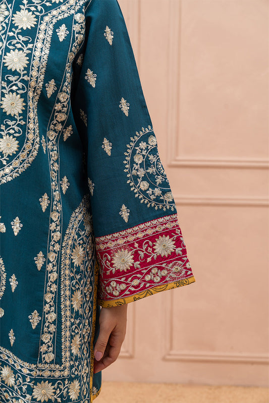2 PIECE EMBROIDERED JACQUARD SUIT (LUXURY PRET)