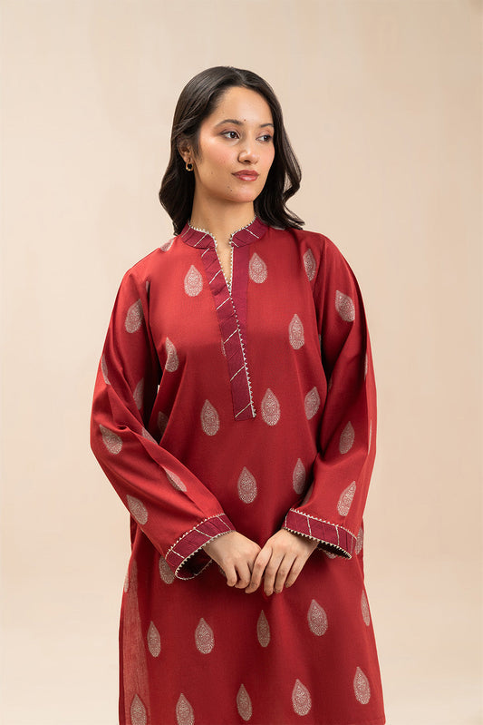2 PIECE SOLID JACQUARD SUIT (PRET)