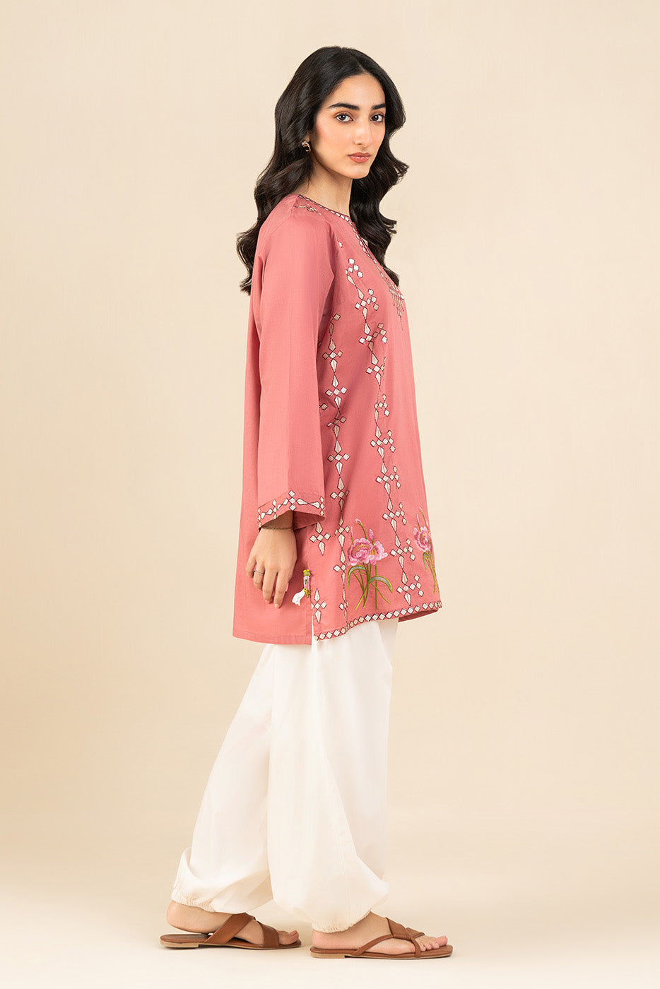 EMBROIDERED LAWN SHIRT (PRET)